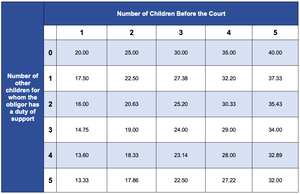 texas child support guidelines